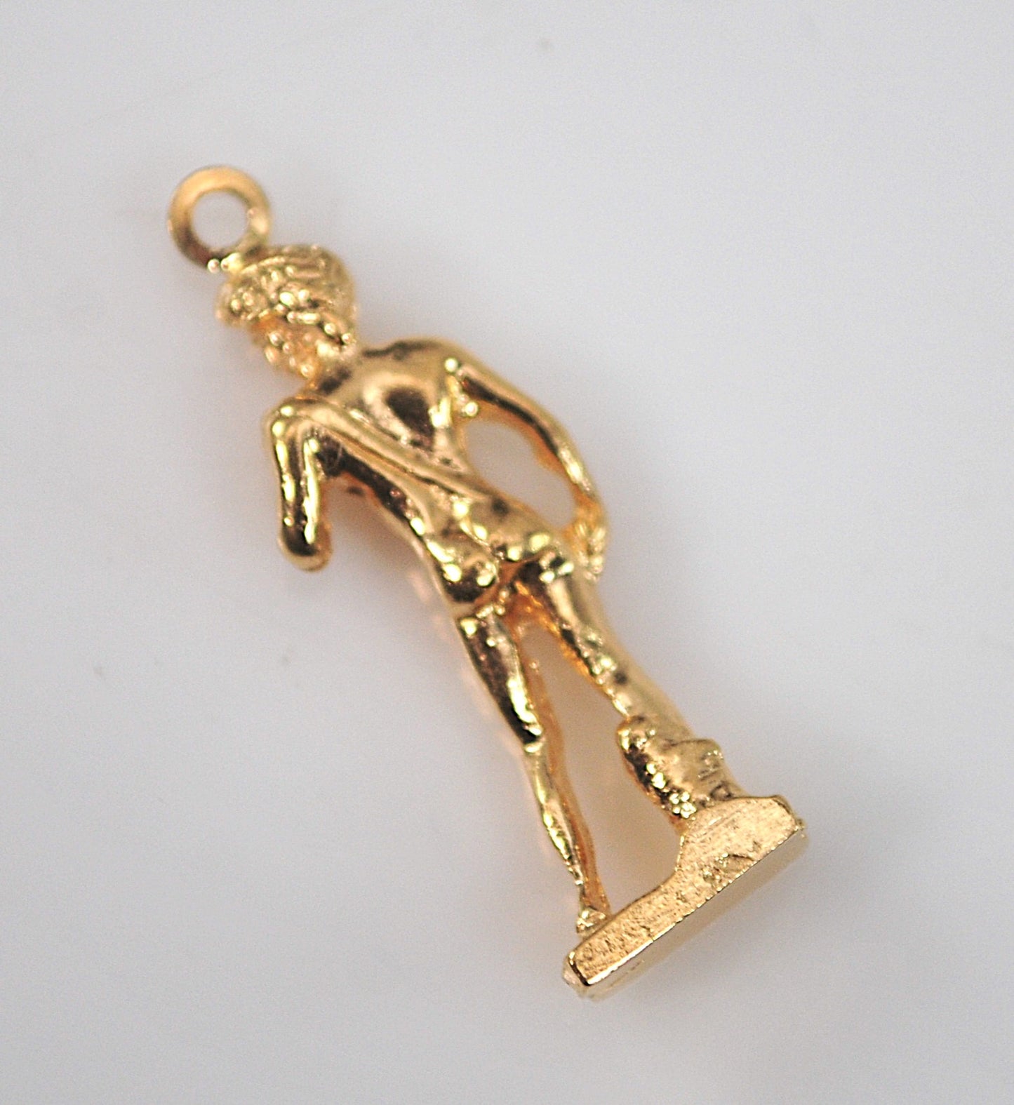 14K Gold Michelangelo's David Pendant