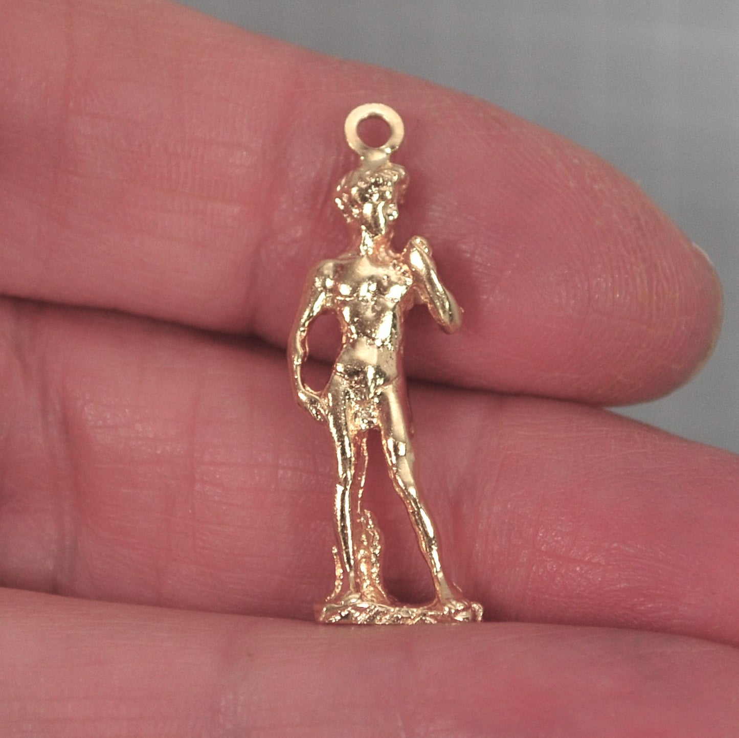 14K Gold Michelangelo's David Pendant