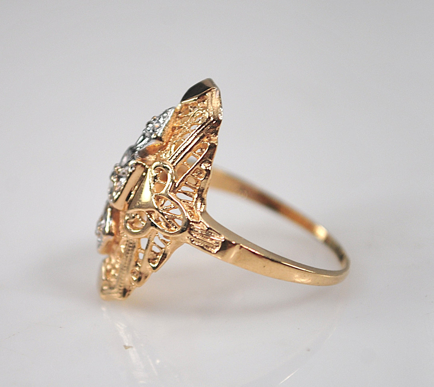 10K Gold Diamond Ring