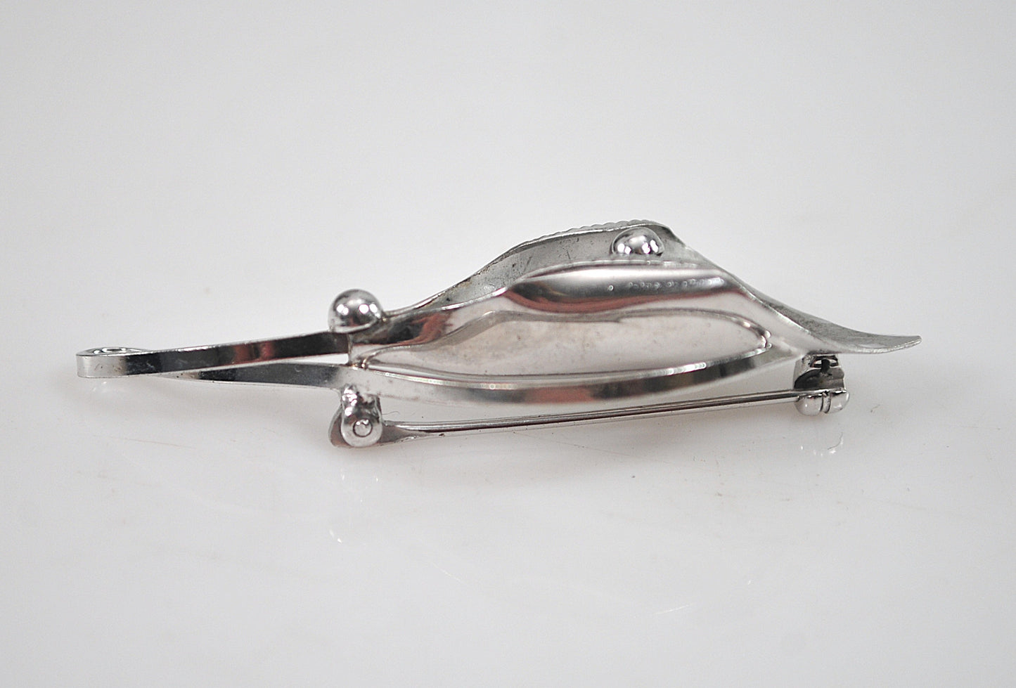 Vintage Signed Sterling Silver Calla Lily Brooch