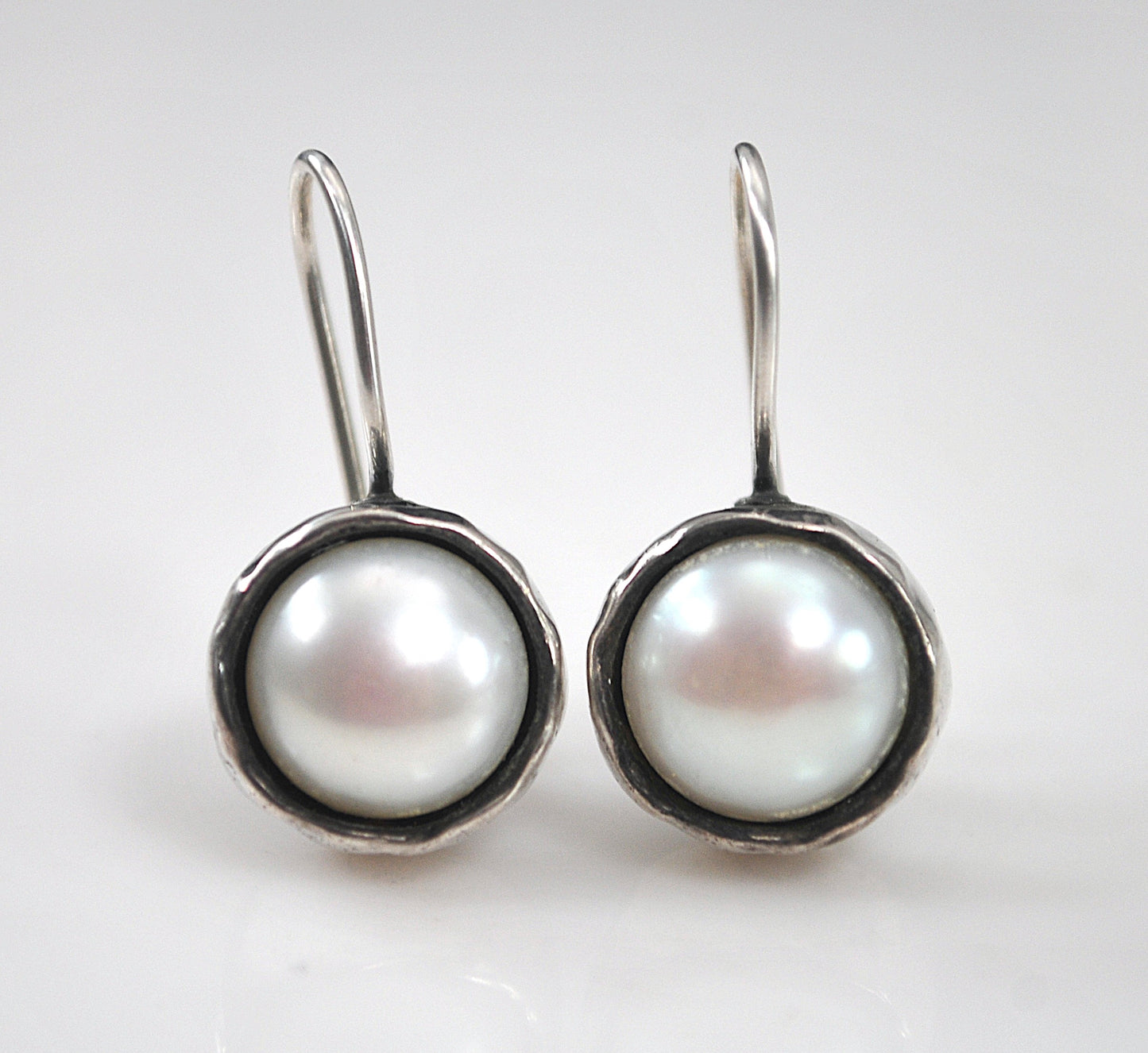 Silpada Sterling Silver Margarite Pearl Earrings