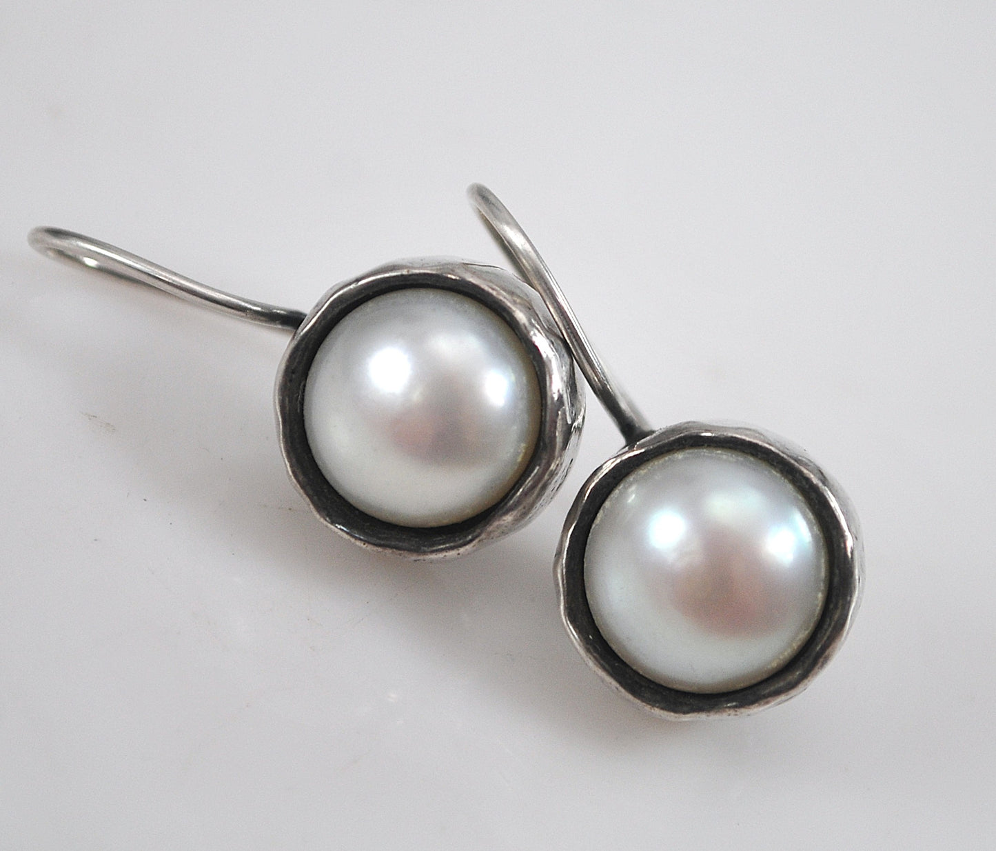 Silpada Sterling Silver Margarite Pearl Earrings