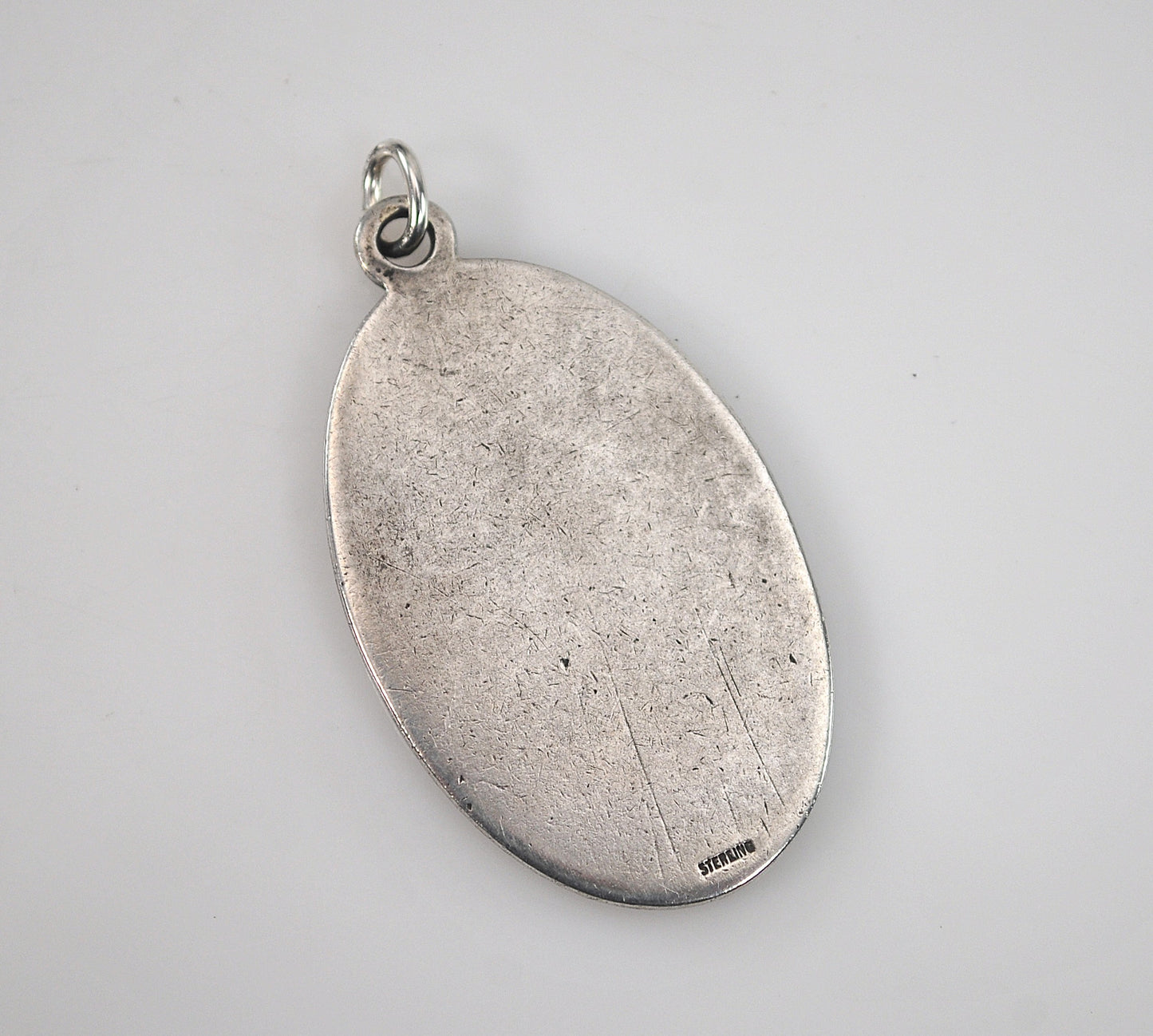 Vintage Sterling Silver Saint Christopher Medal Pendant