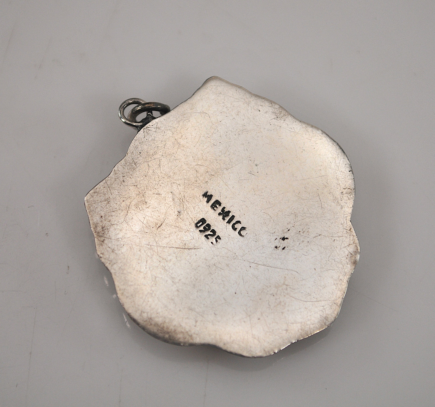 Southwestern Sterling Silver Floral Medallion Pendant