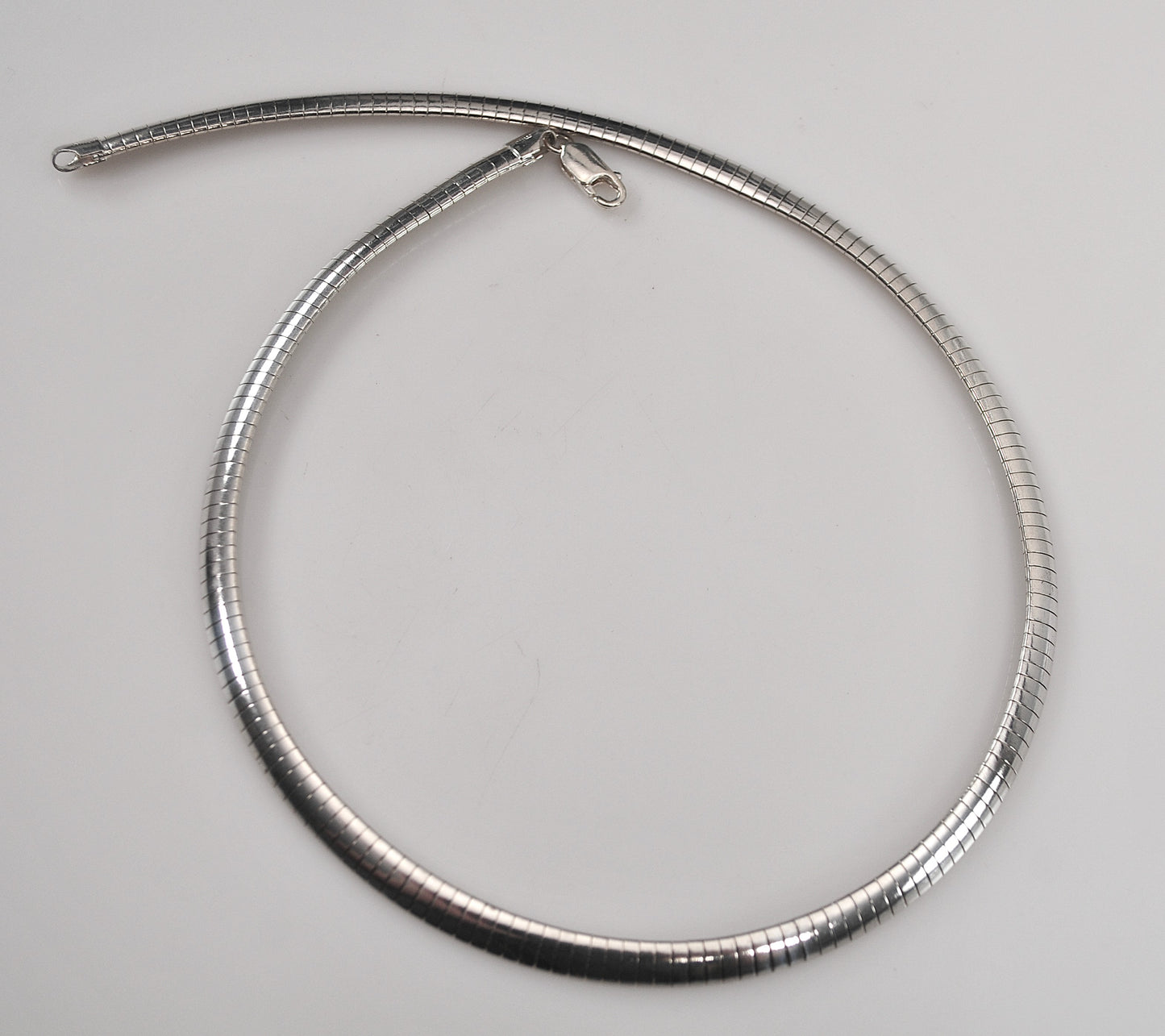 Milor 925 Italy Sterling Silver 6mm Omega Necklace