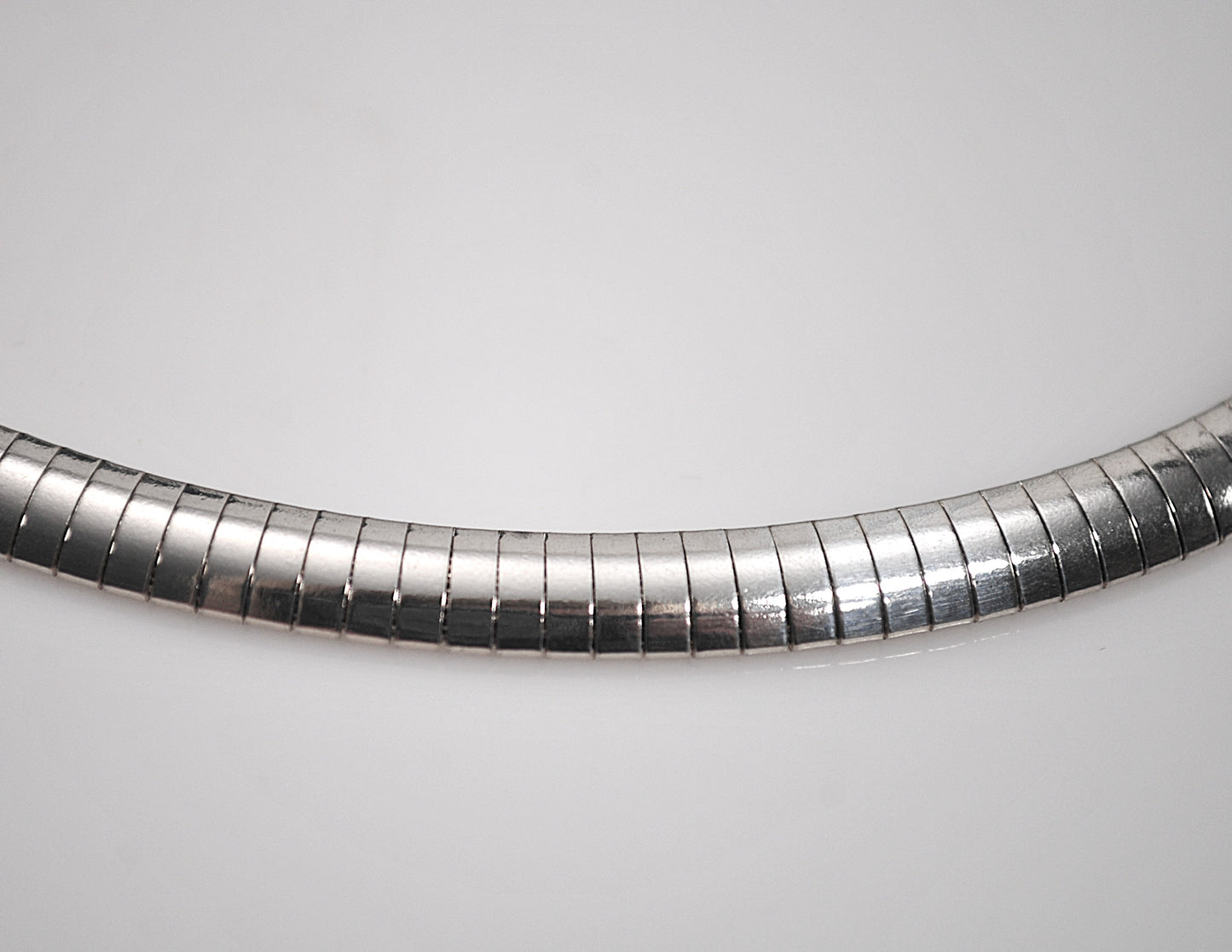 Milor 925 Italy Sterling Silver 6mm Omega Necklace