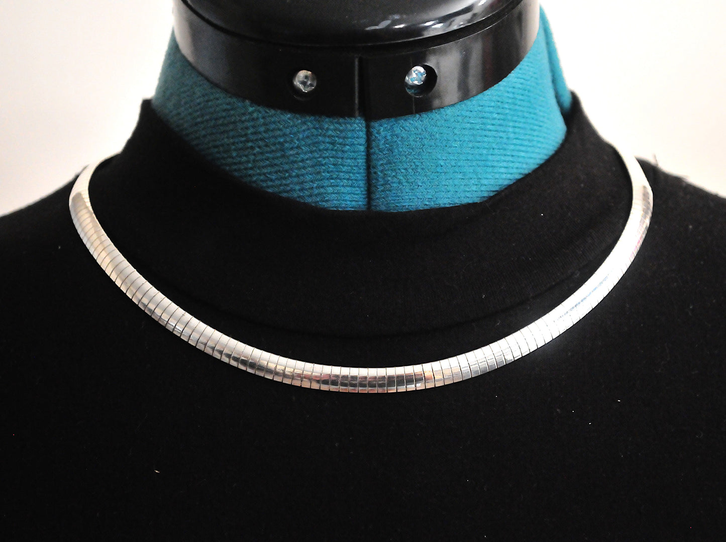 Milor 925 Italy Sterling Silver 6mm Omega Necklace
