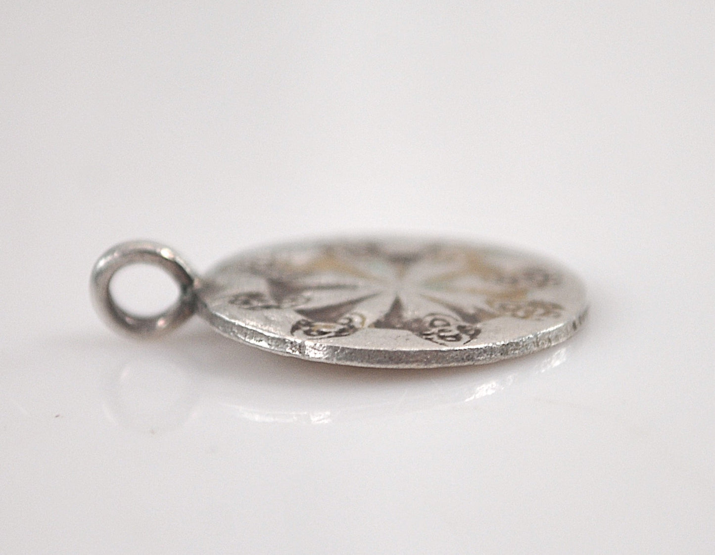 Karen Hill Tribe Sterling Silver Wheel Pendant