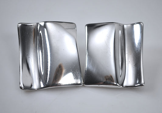 925 Pat Airess Sterling Silver Modernist Earrings