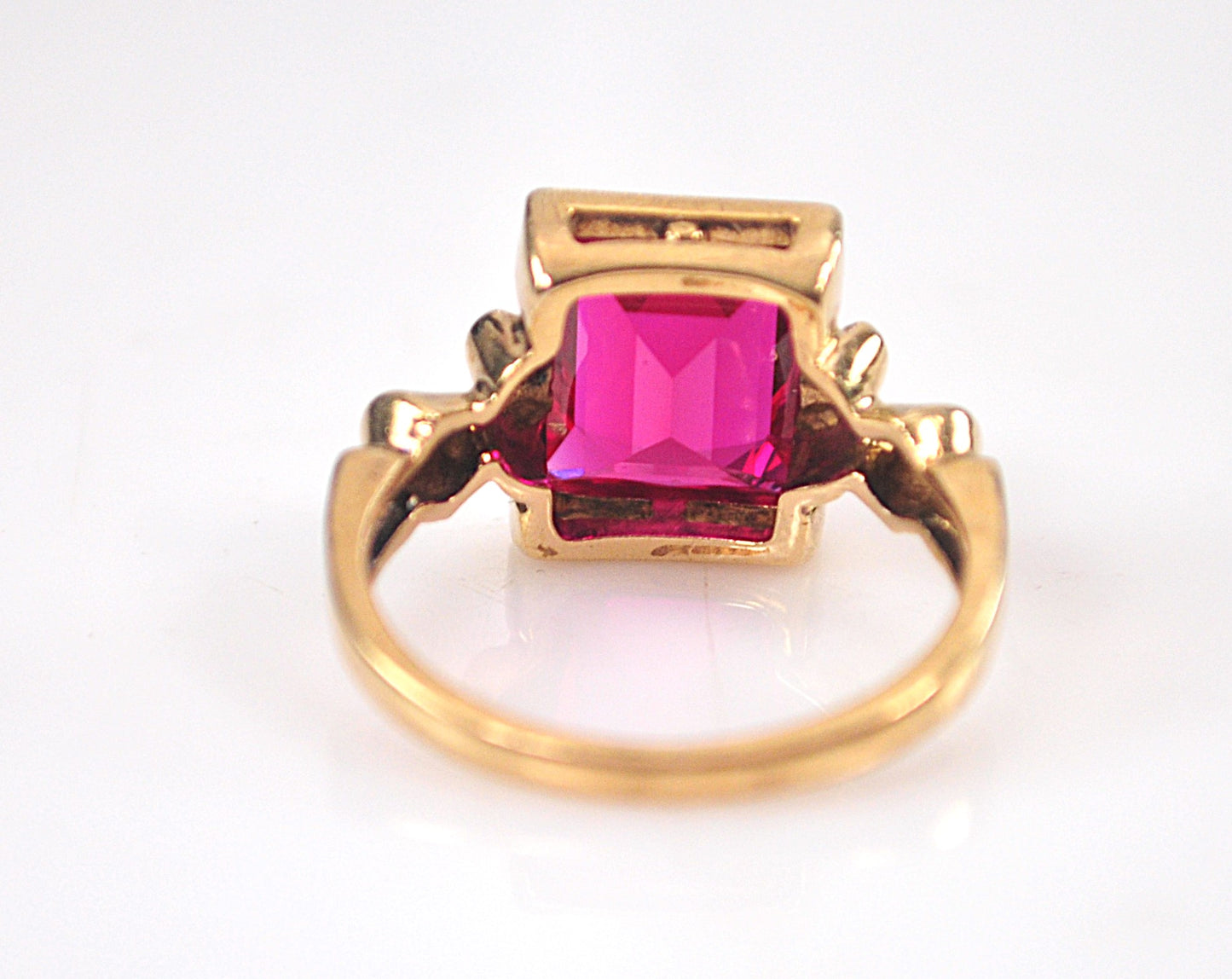 Vintage 10K Gold Emerald Cut Ring