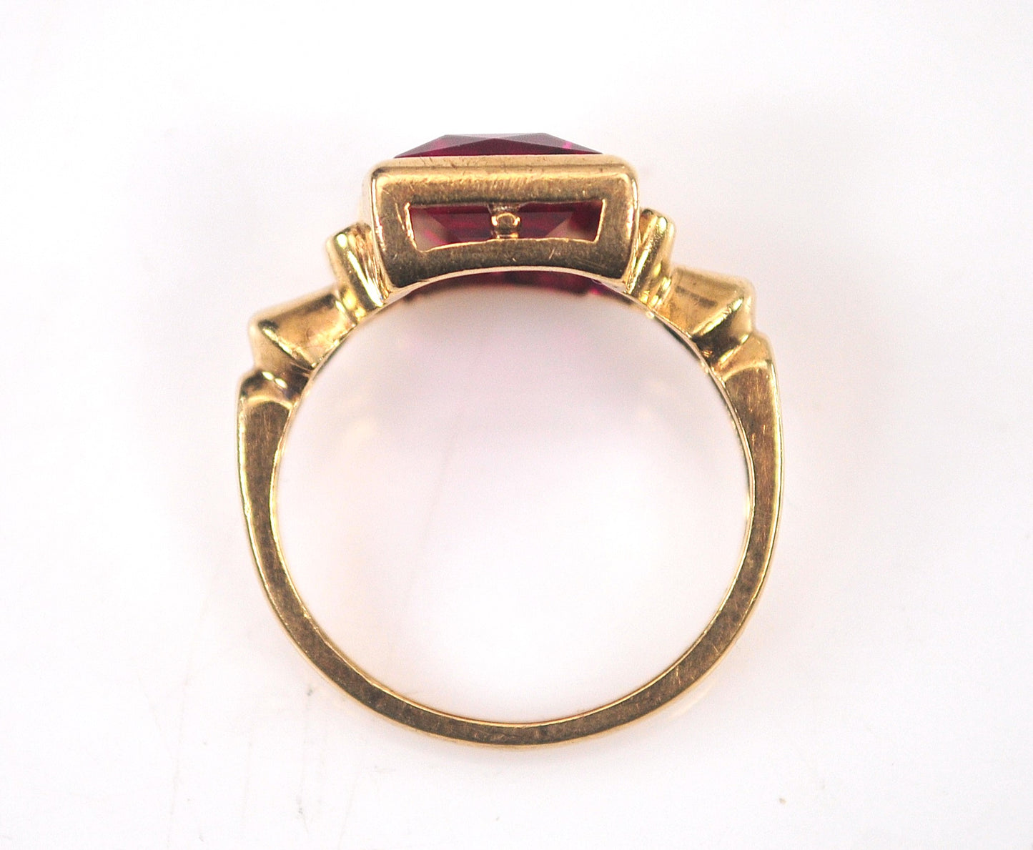 Vintage 10K Gold Emerald Cut Ring