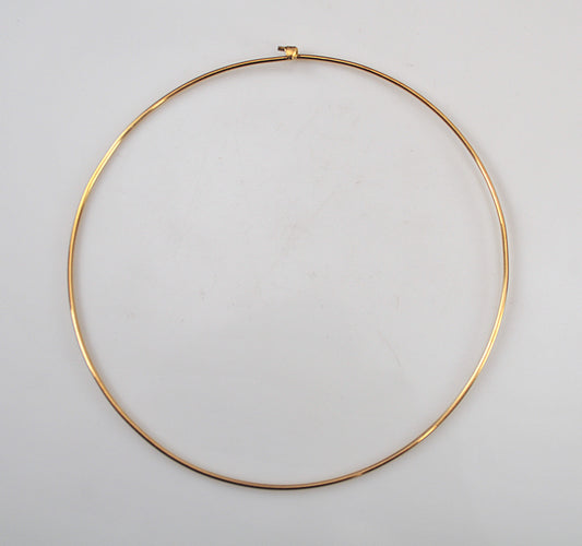 Signed Gold Filled Wire Collar Choker Necklace