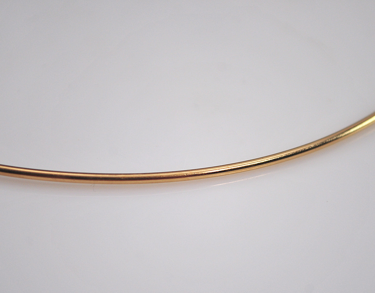 Signed Gold Filled Wire Collar Choker Necklace