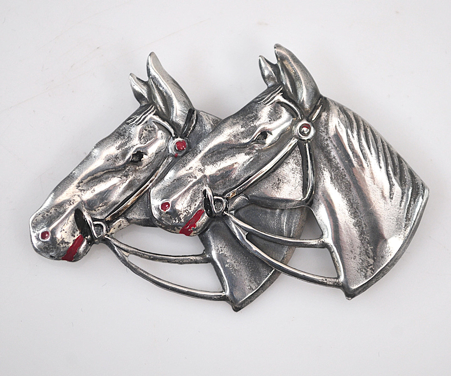 Vintage Sterling Silver Horse Brooch