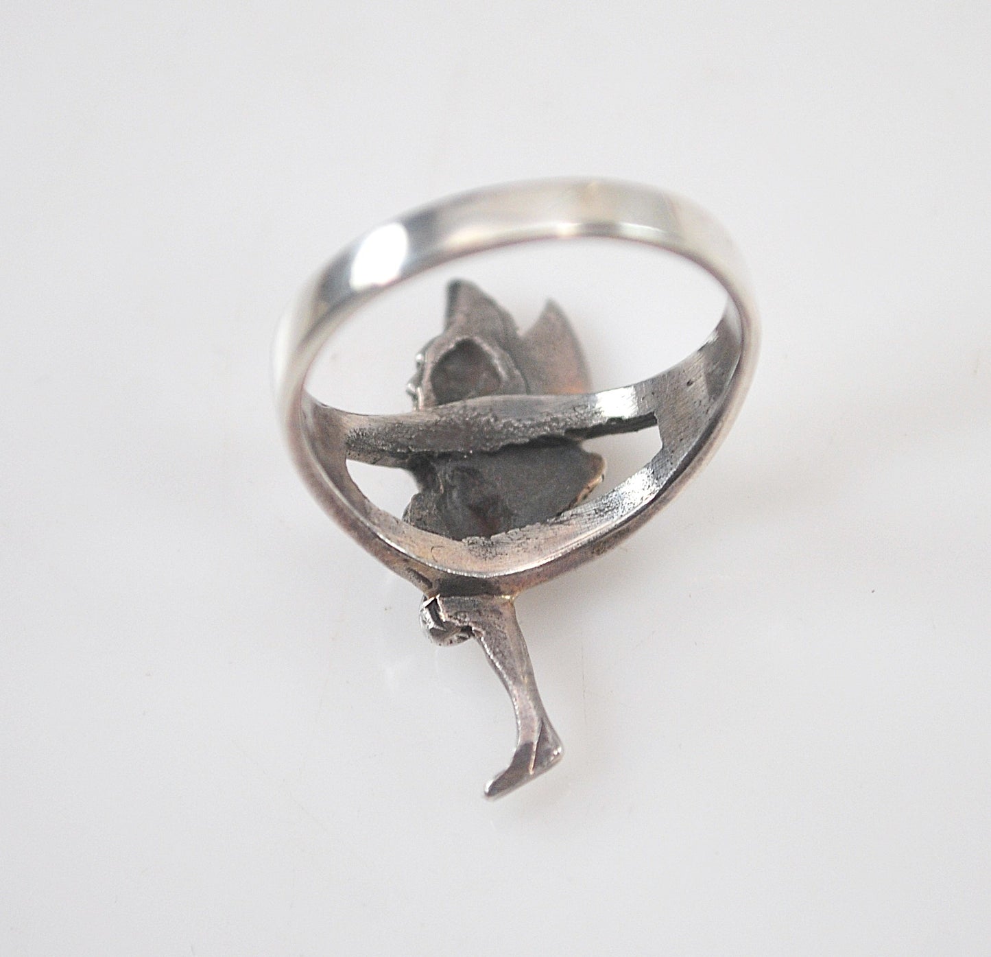 Sterling Silver Winged Woman Ring