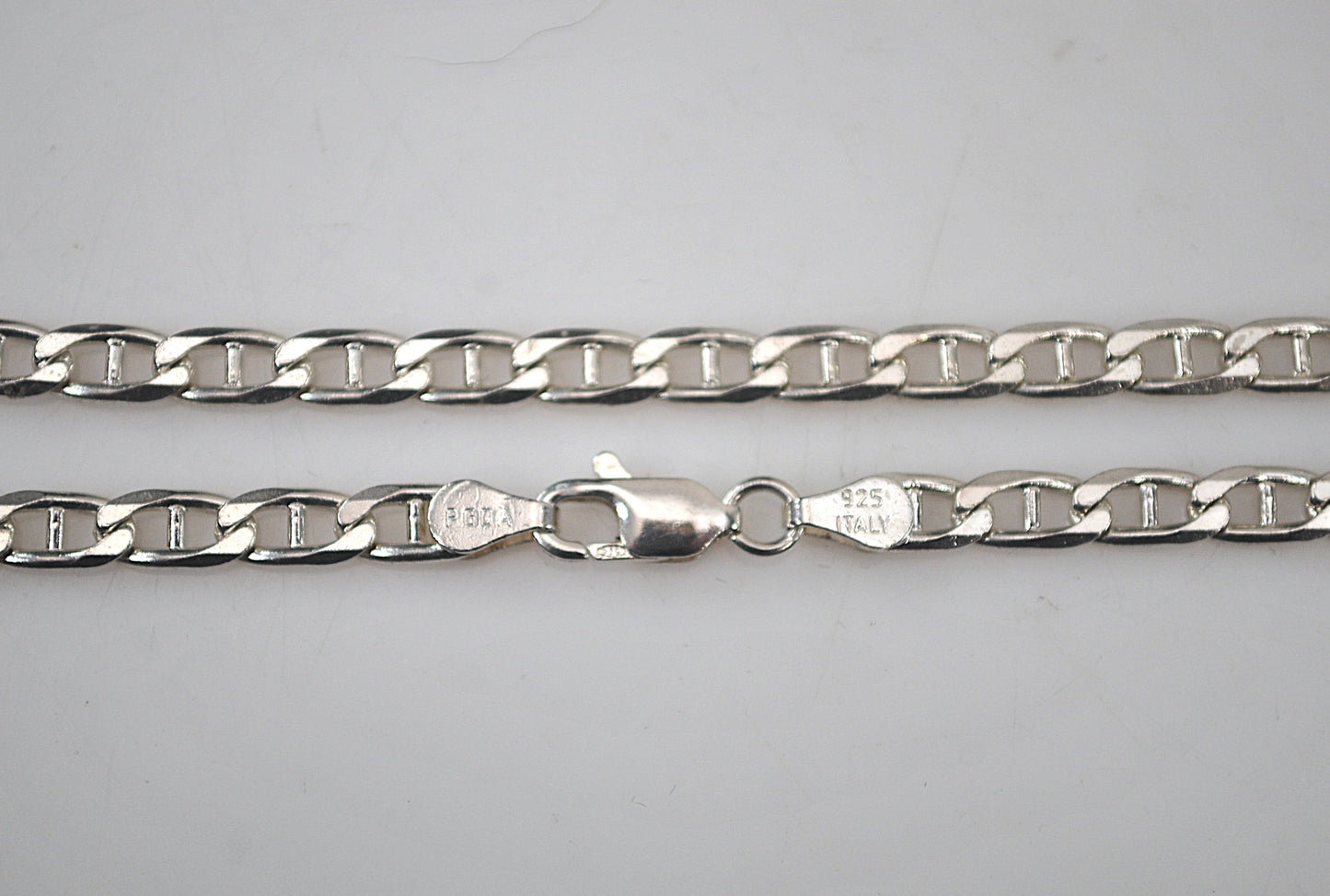 925 Italy 4mm Mariner Link Chain Necklace