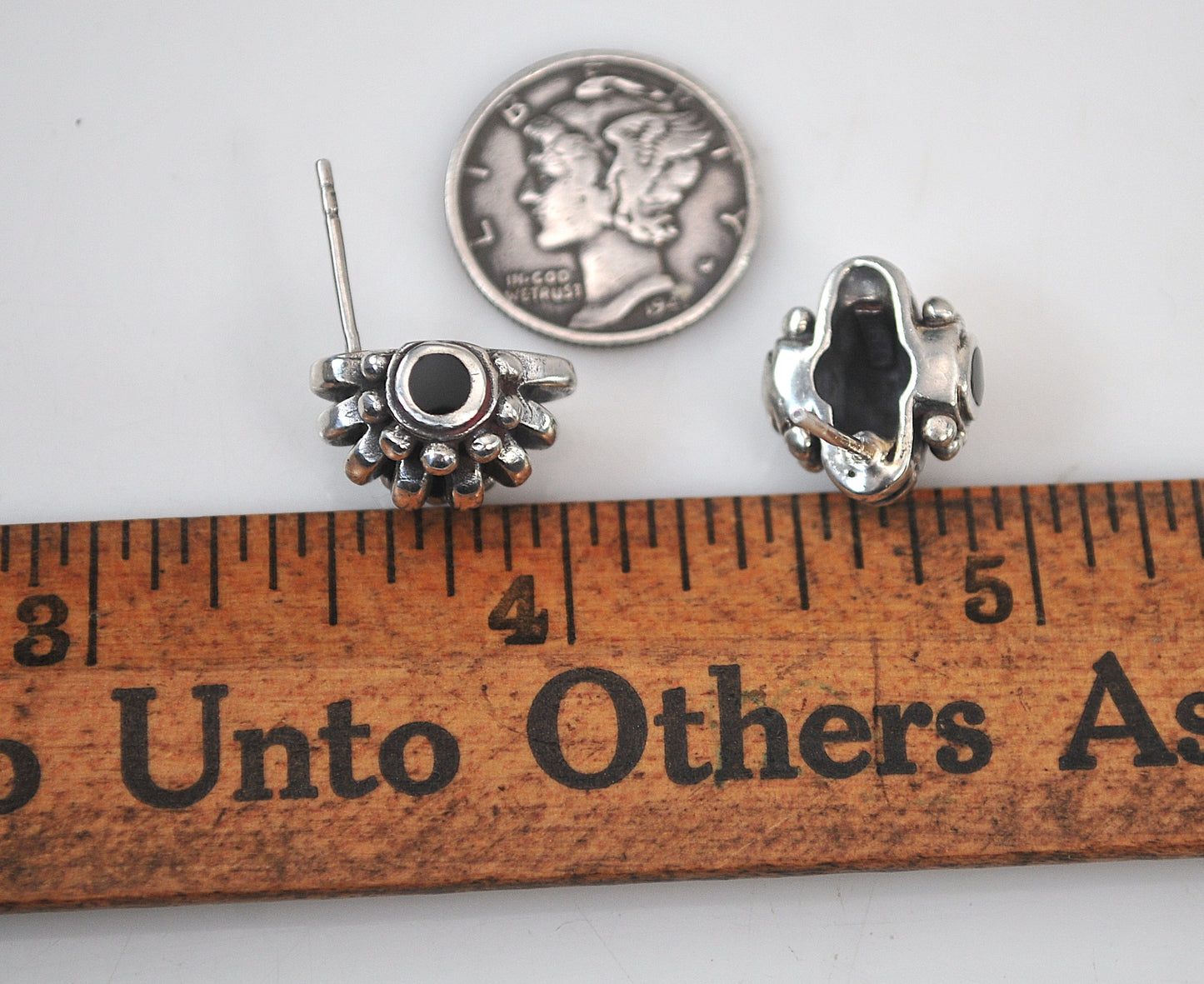 Designer Sterling Silver Stud Earrings