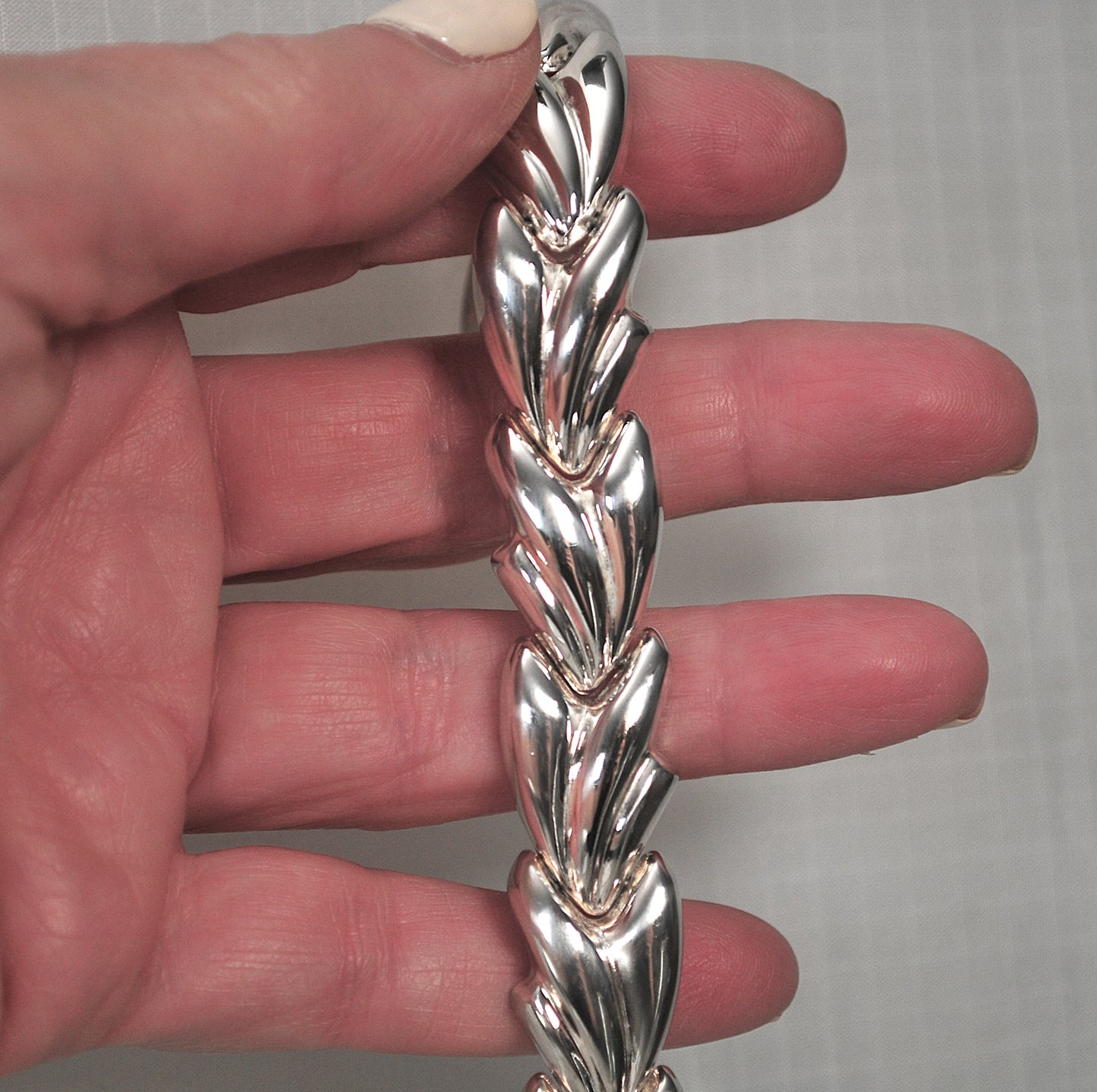 Milor 925 Italy Puffed Link Bracelet