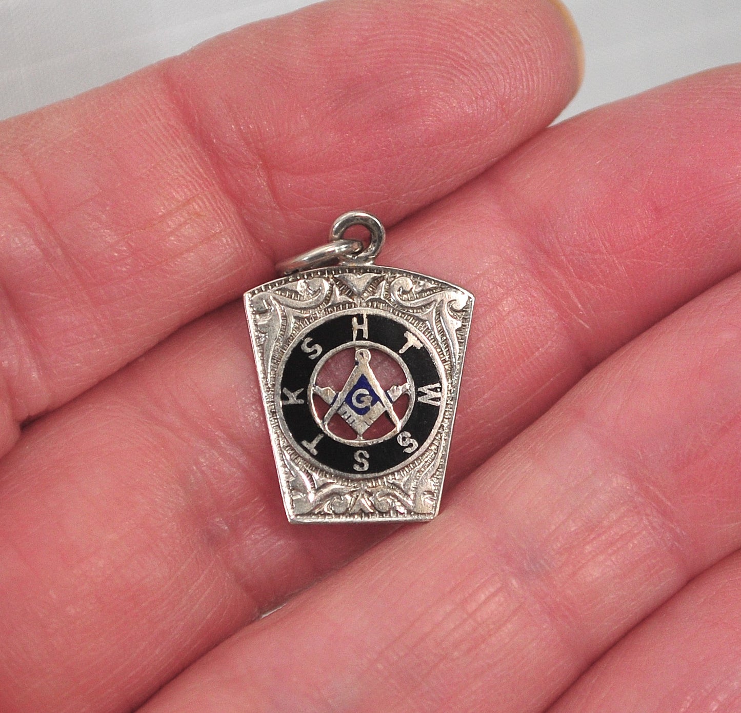 Antique 10K Gold Masonic Pendant