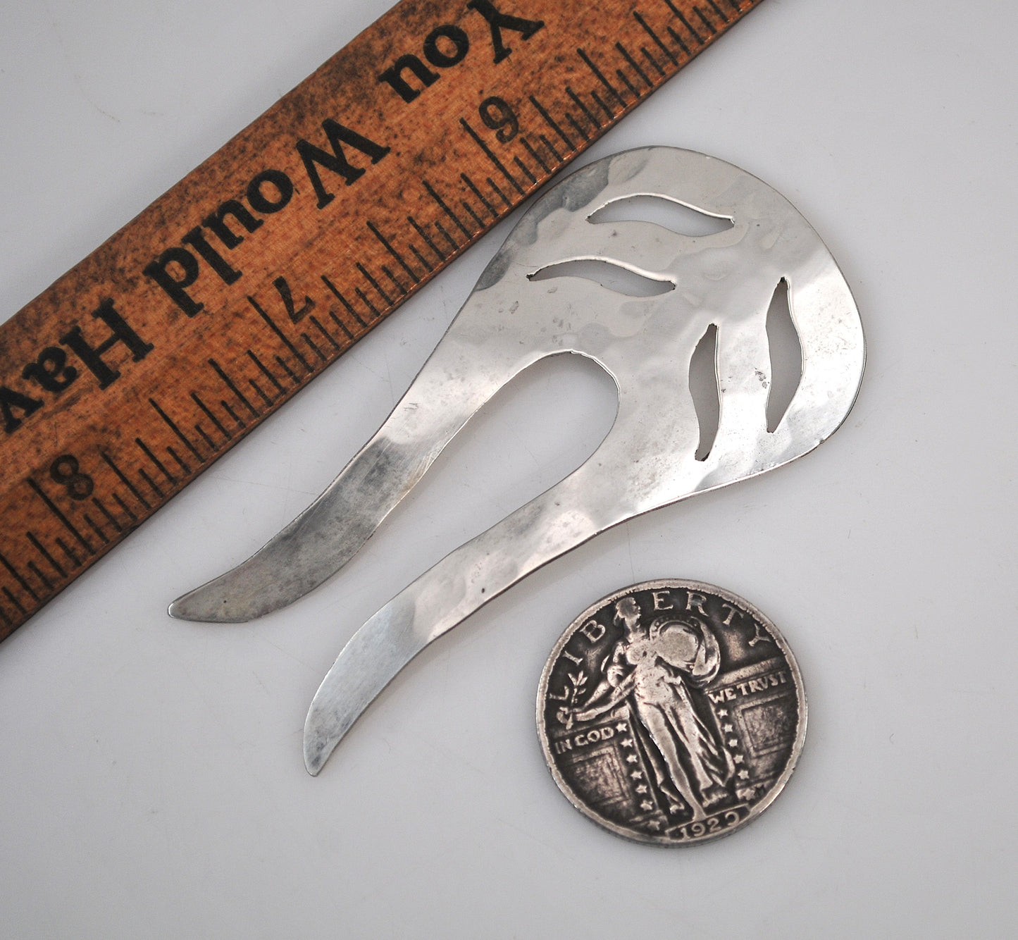 Vintage Bartels Sterling Silver Hair Pin Comb Clip