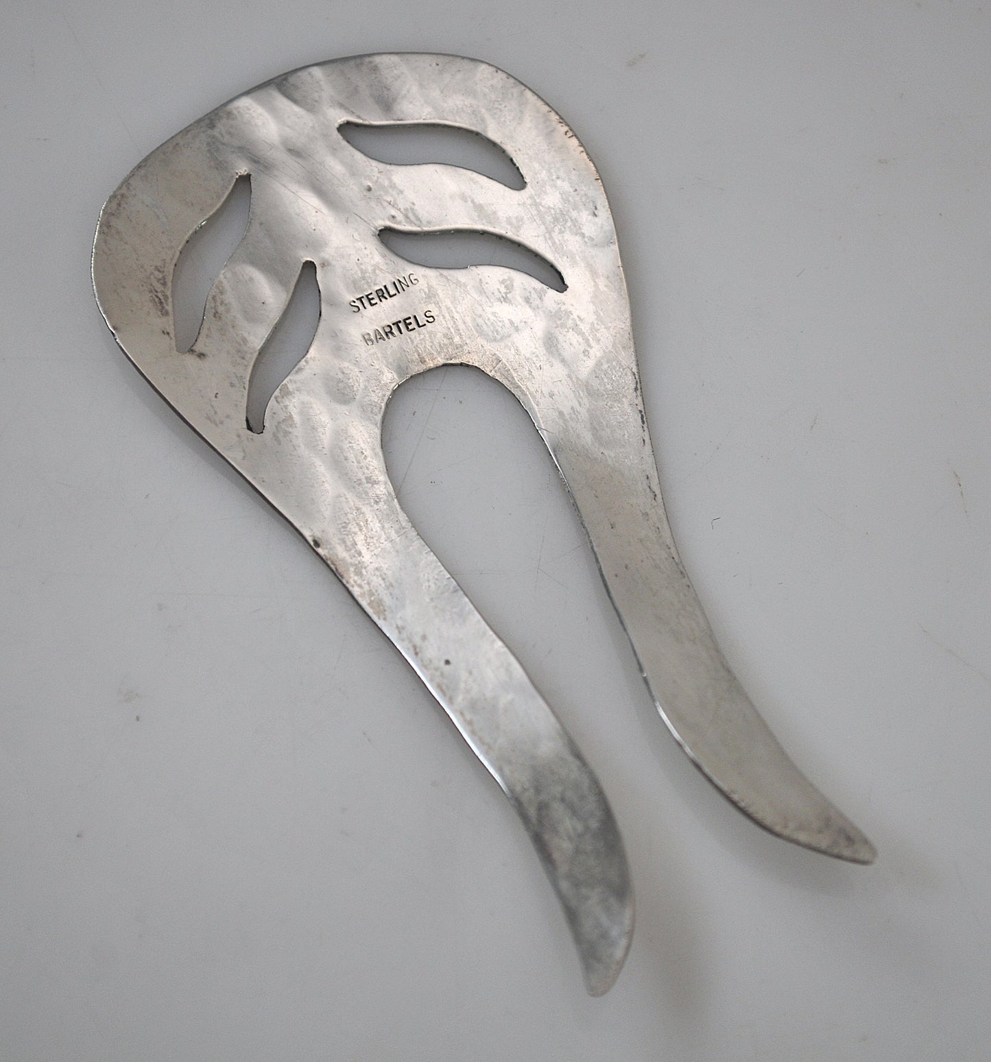 Vintage Bartels Sterling Silver Hair Pin Comb Clip