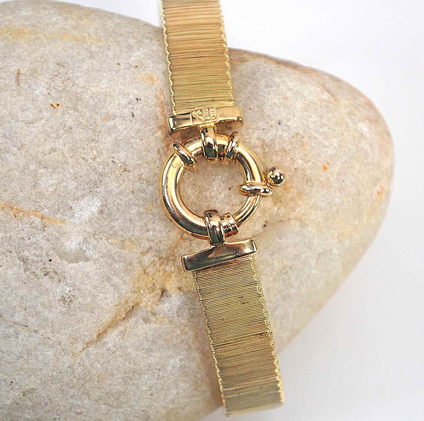 Designer 925 Italy Gold over Sterling Bracelet