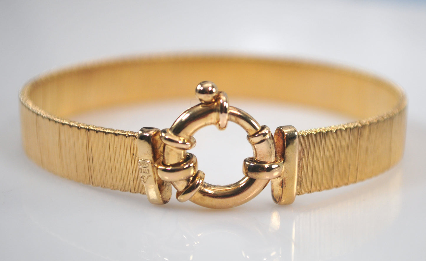 Designer 925 Italy Gold over Sterling Bracelet