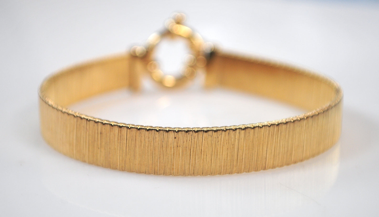 Designer 925 Italy Gold over Sterling Bracelet