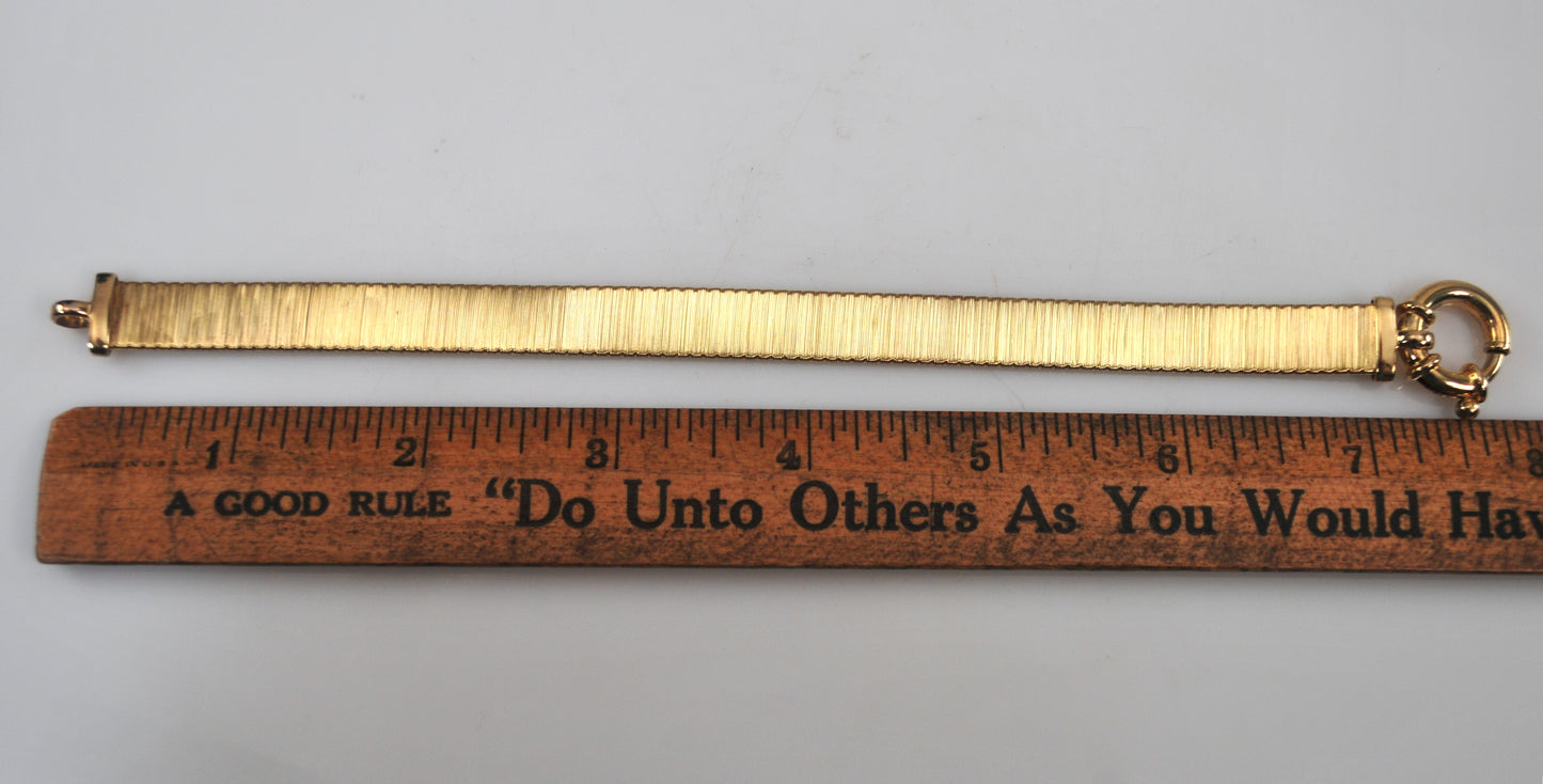 Designer 925 Italy Gold over Sterling Bracelet