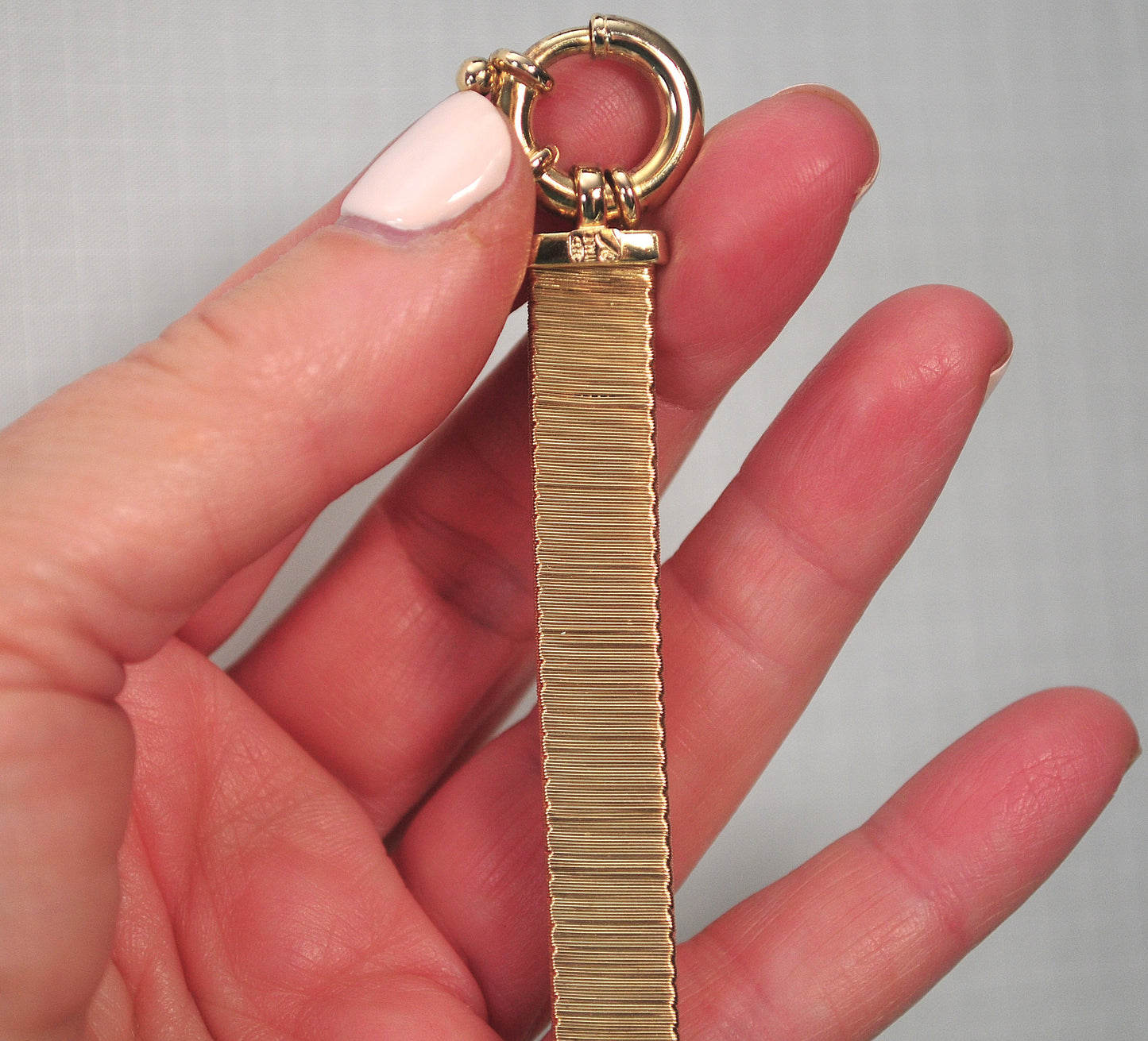 Designer 925 Italy Gold over Sterling Bracelet