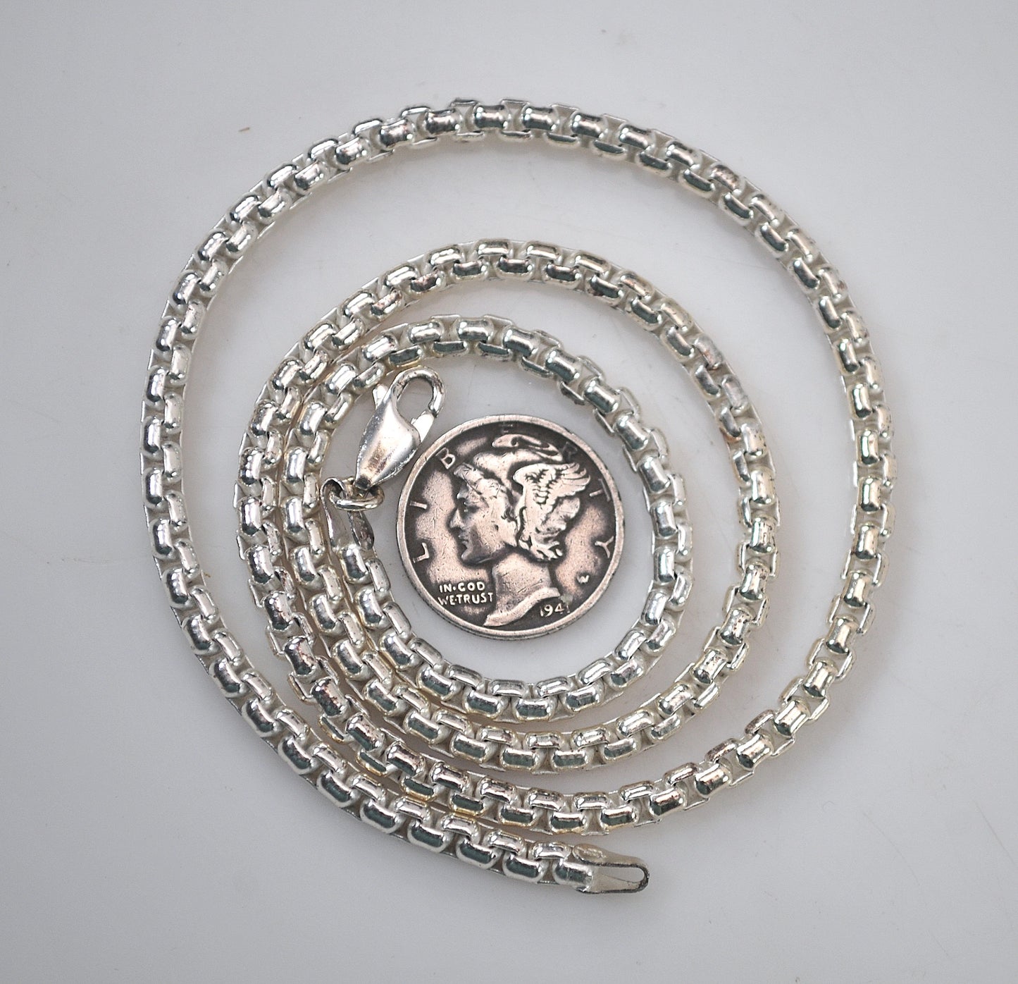 925 Italy 3.5mm Chain Necklace