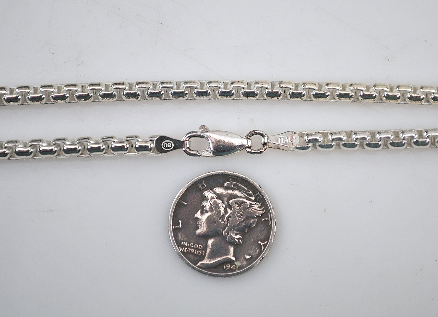 925 Italy 3.5mm Chain Necklace