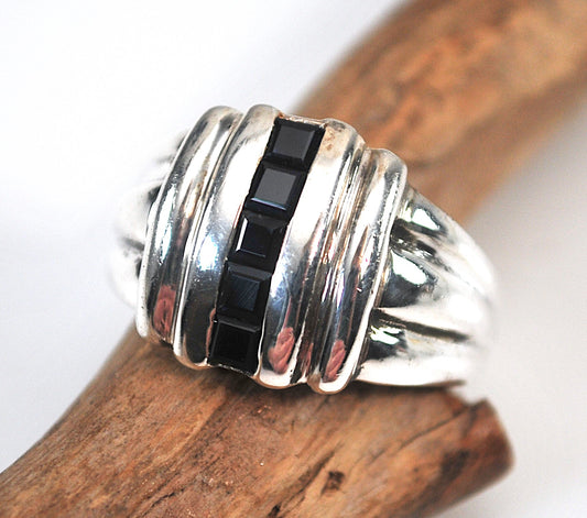 Designer 925 Sterling Silver Sapphire Ring