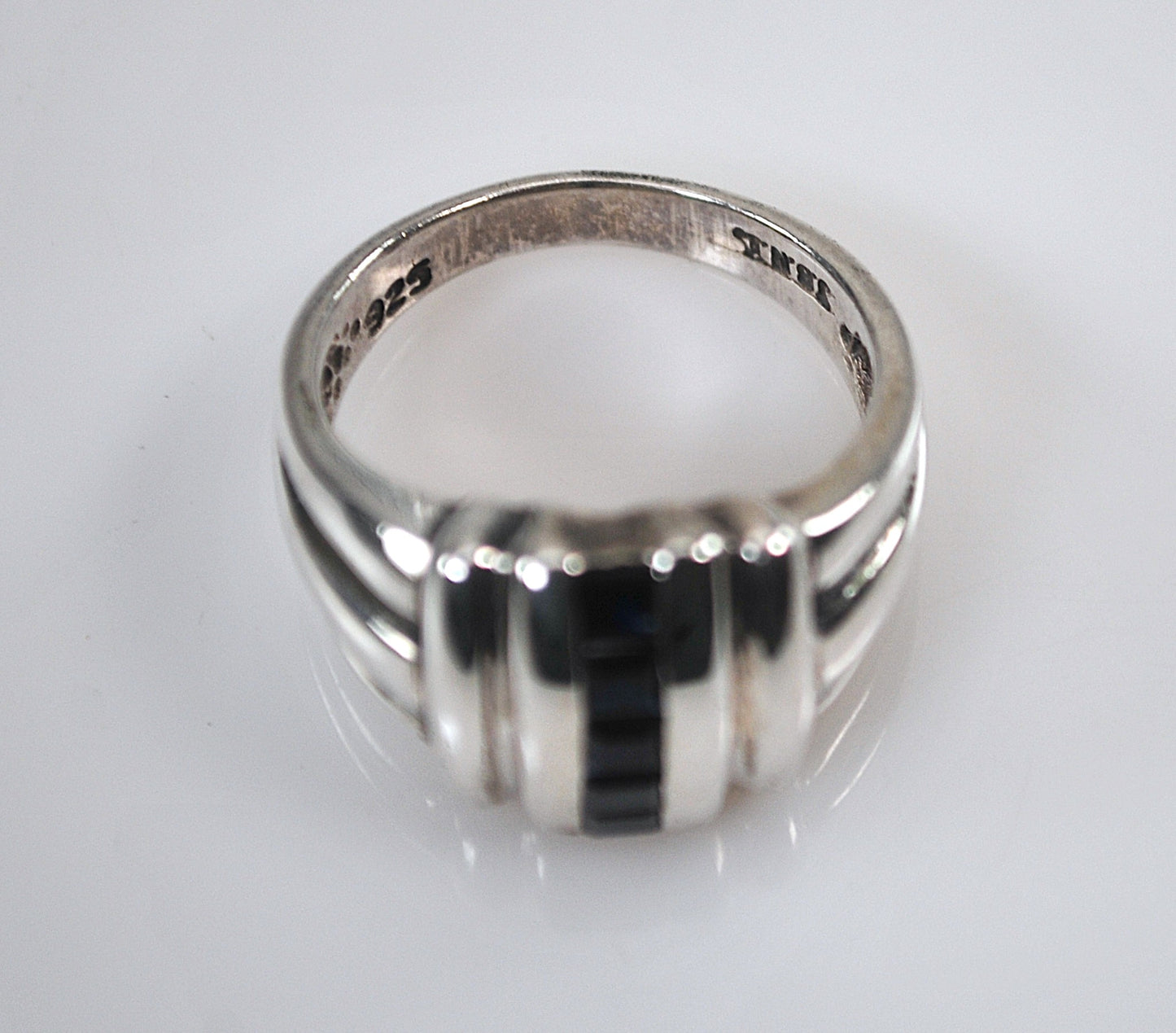 Designer 925 Sterling Silver Sapphire Ring