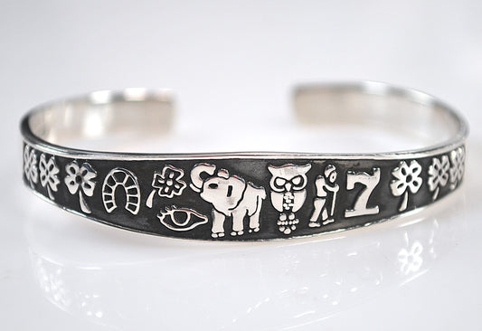 Sterling Silver Lucky Cuff Bracelet
