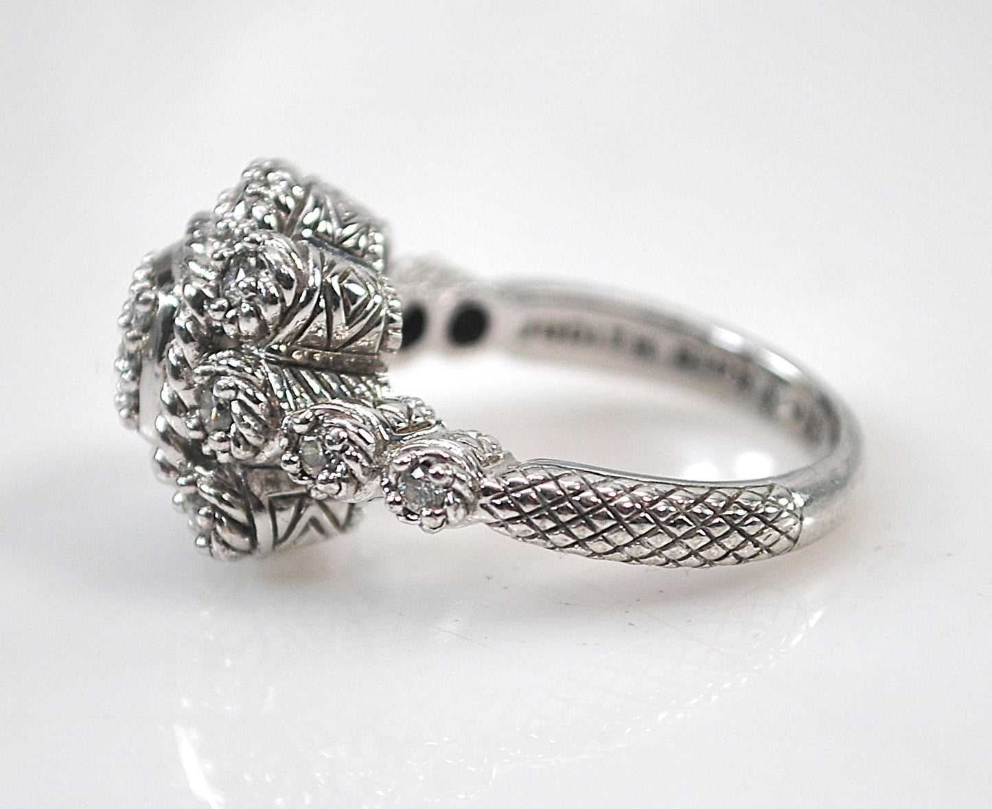 Judith Ripka Sterling Silver Cocktail Ring