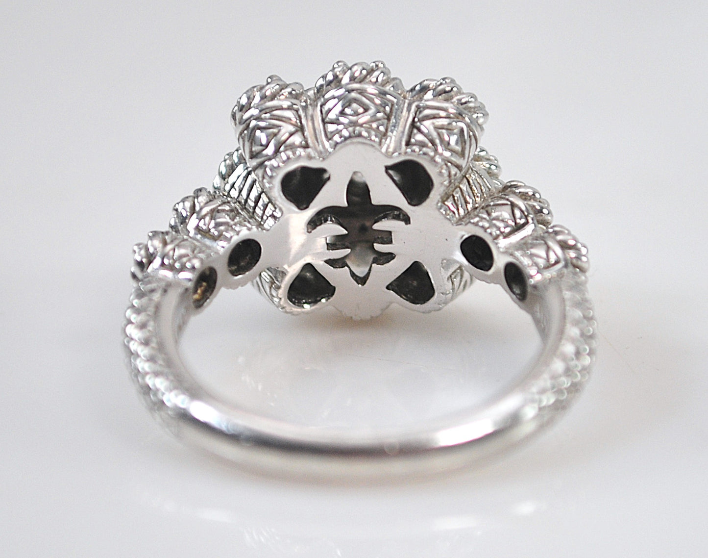 Judith Ripka Sterling Silver Cocktail Ring