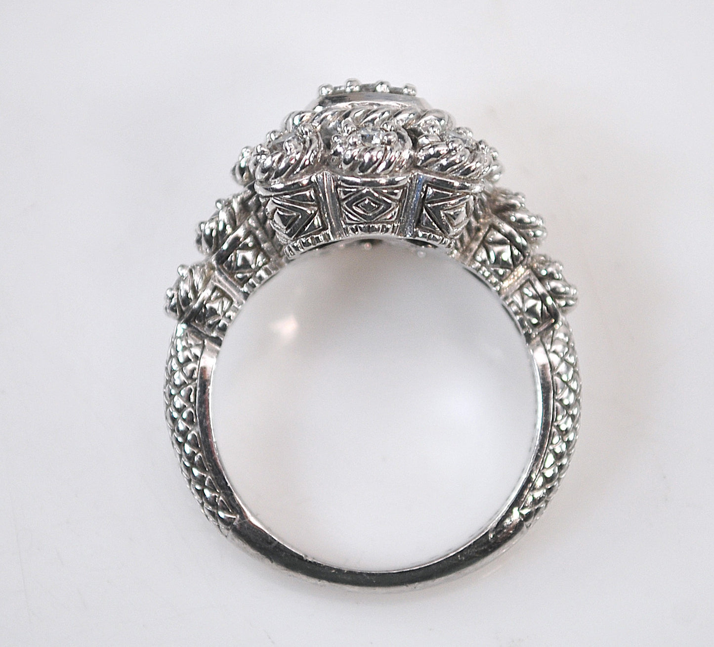 Judith Ripka Sterling Silver Cocktail Ring