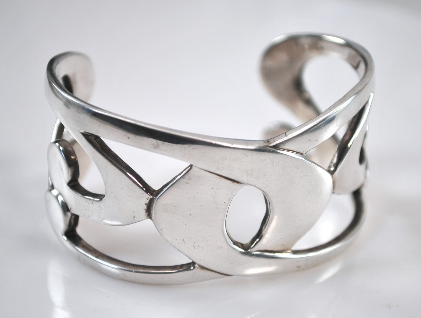 Winterthur Wide Sterling Silver Cuff Bracelet