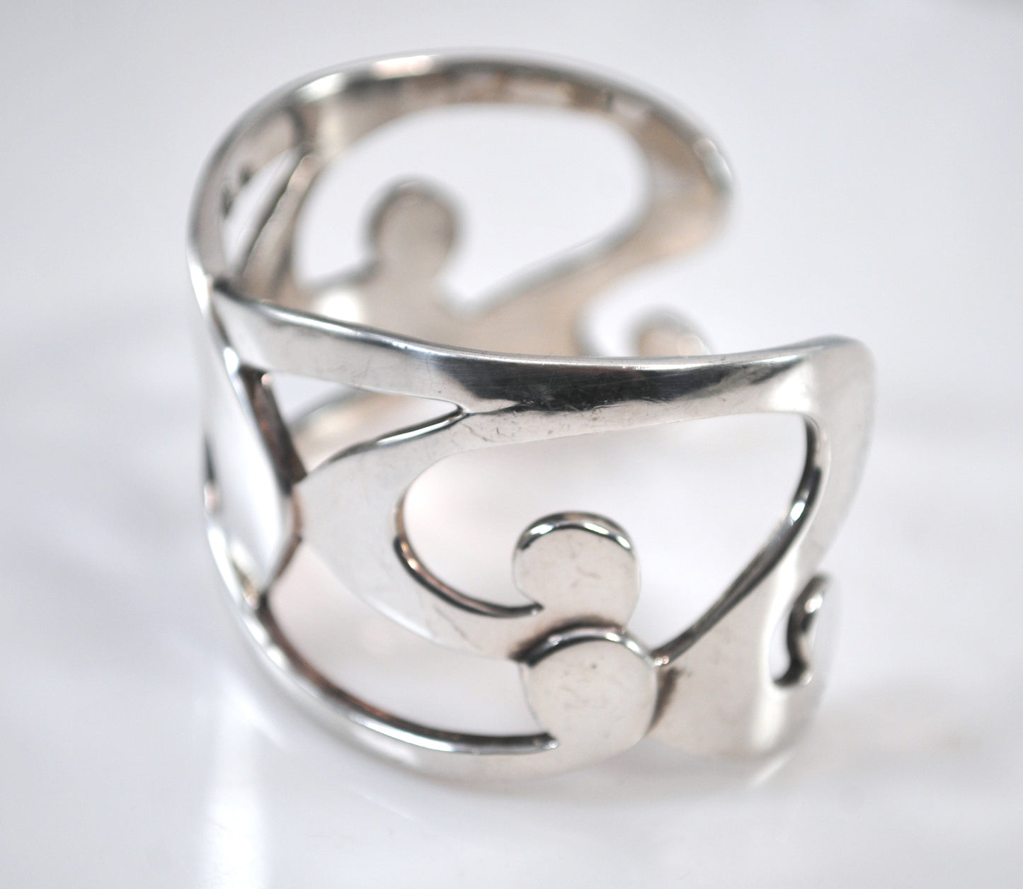 Winterthur Wide Sterling Silver Cuff Bracelet