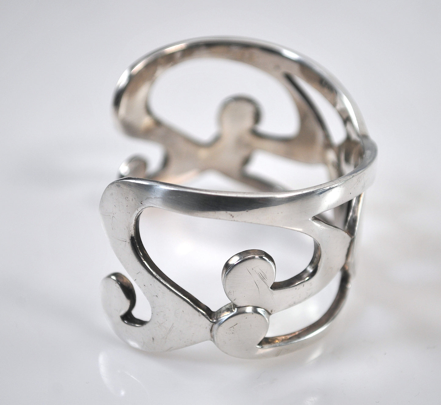 Winterthur Wide Sterling Silver Cuff Bracelet