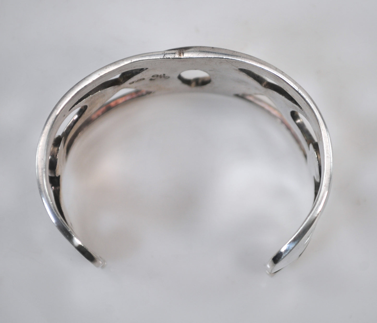 Winterthur Wide Sterling Silver Cuff Bracelet