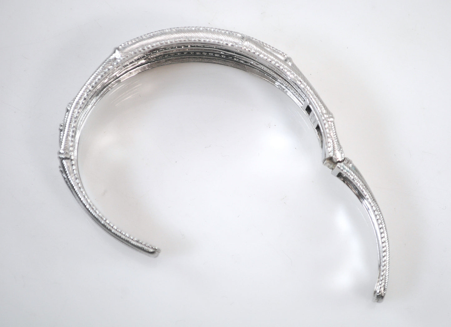 Judith Ripka Sterling Silver Diamonique Bangle Bracelet