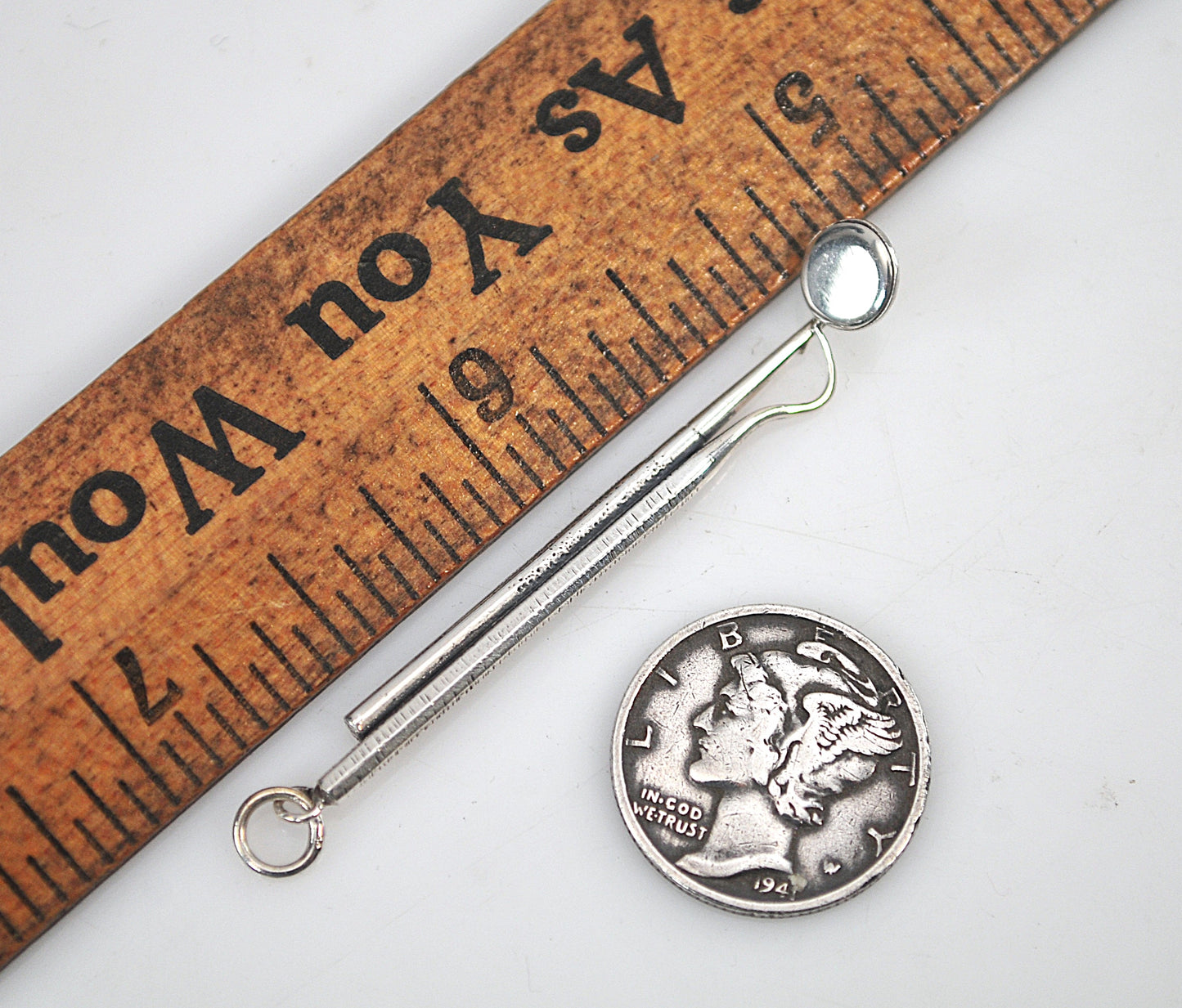 Sterling Silver Dental Instruments Pendant