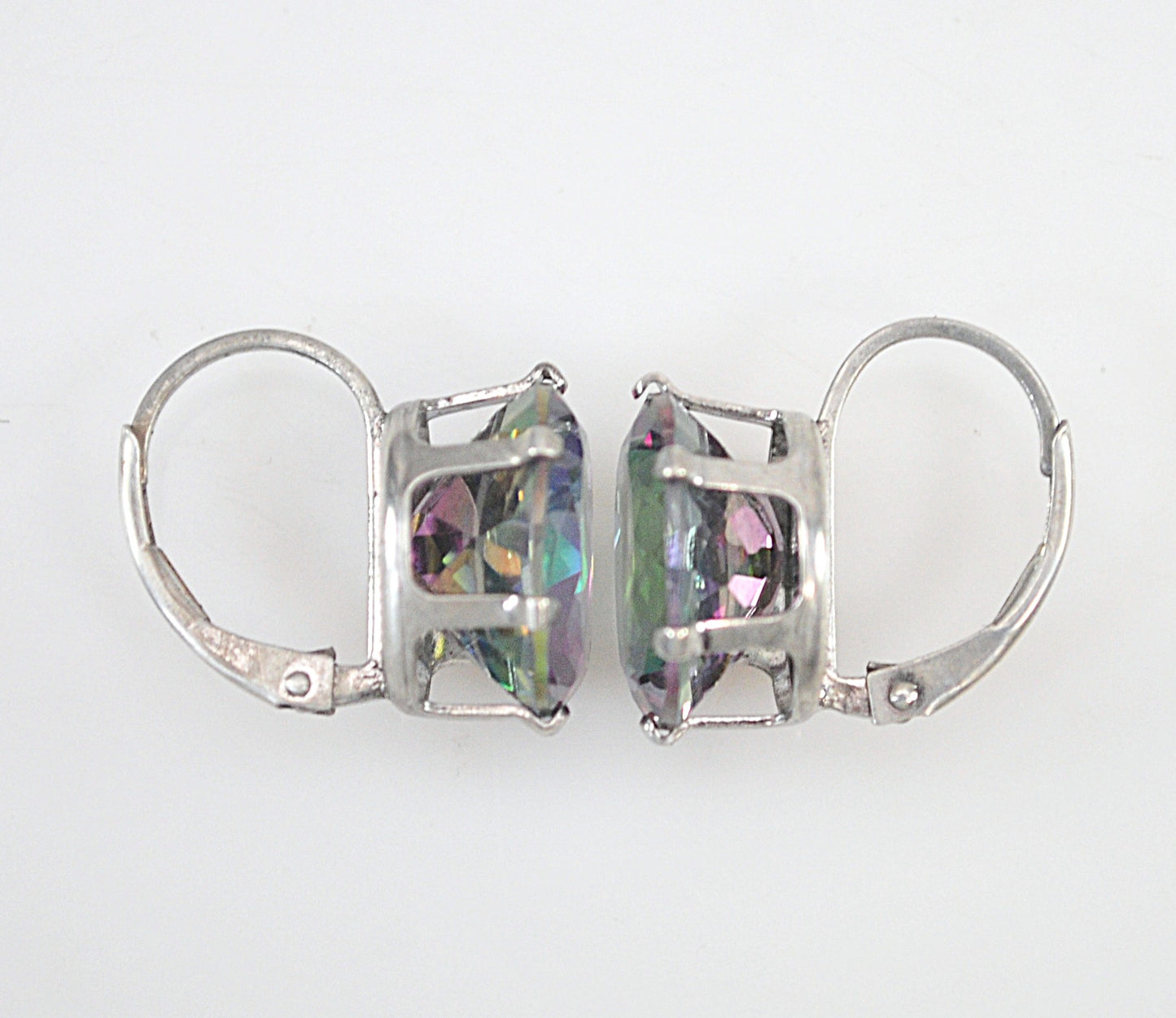 Stering Silver Mystic Topaz Earrings