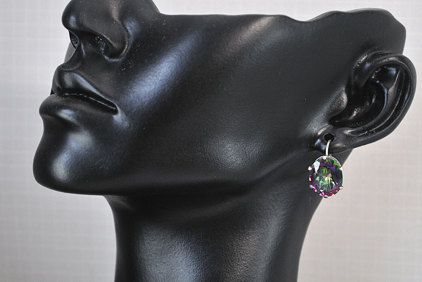 Stering Silver Mystic Topaz Earrings