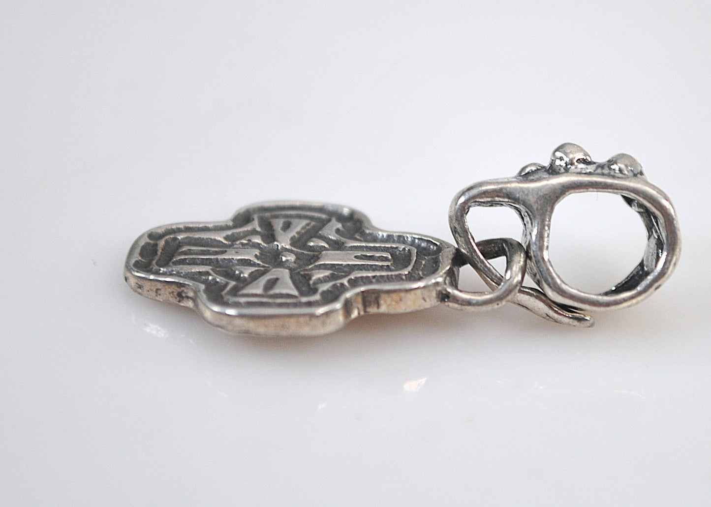 Sterling Silver Rustic Faith Cross Pendant