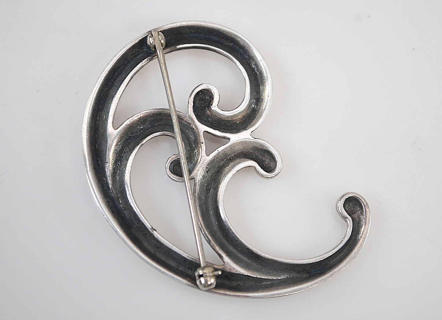 James Avery Sterling Silver Flourish Scrolled Brooch