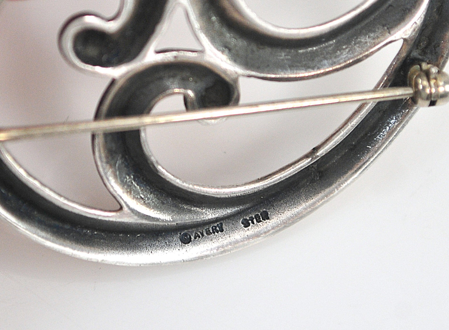 James Avery Sterling Silver Flourish Scrolled Brooch