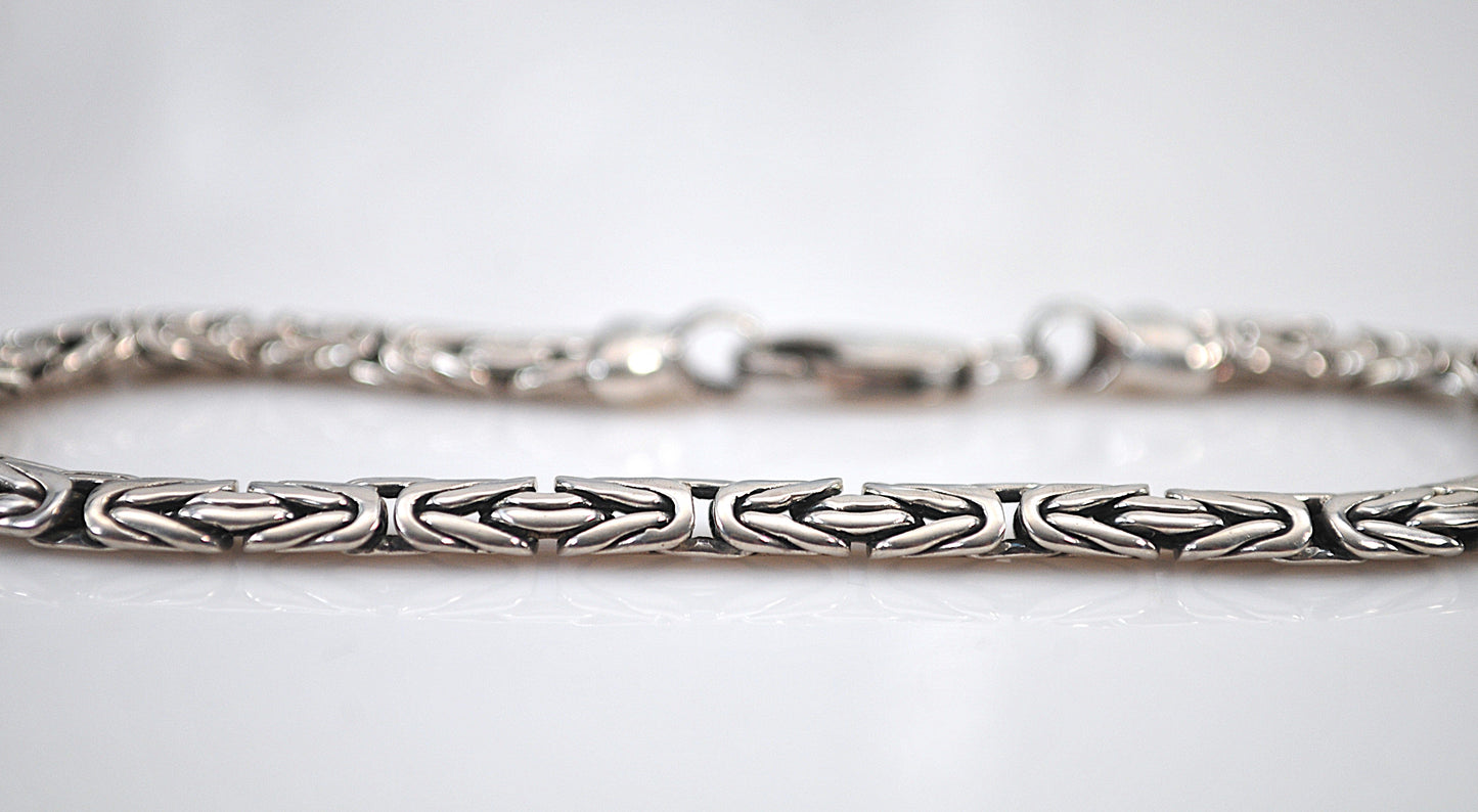Sterling Silver Byzantine Bracelet